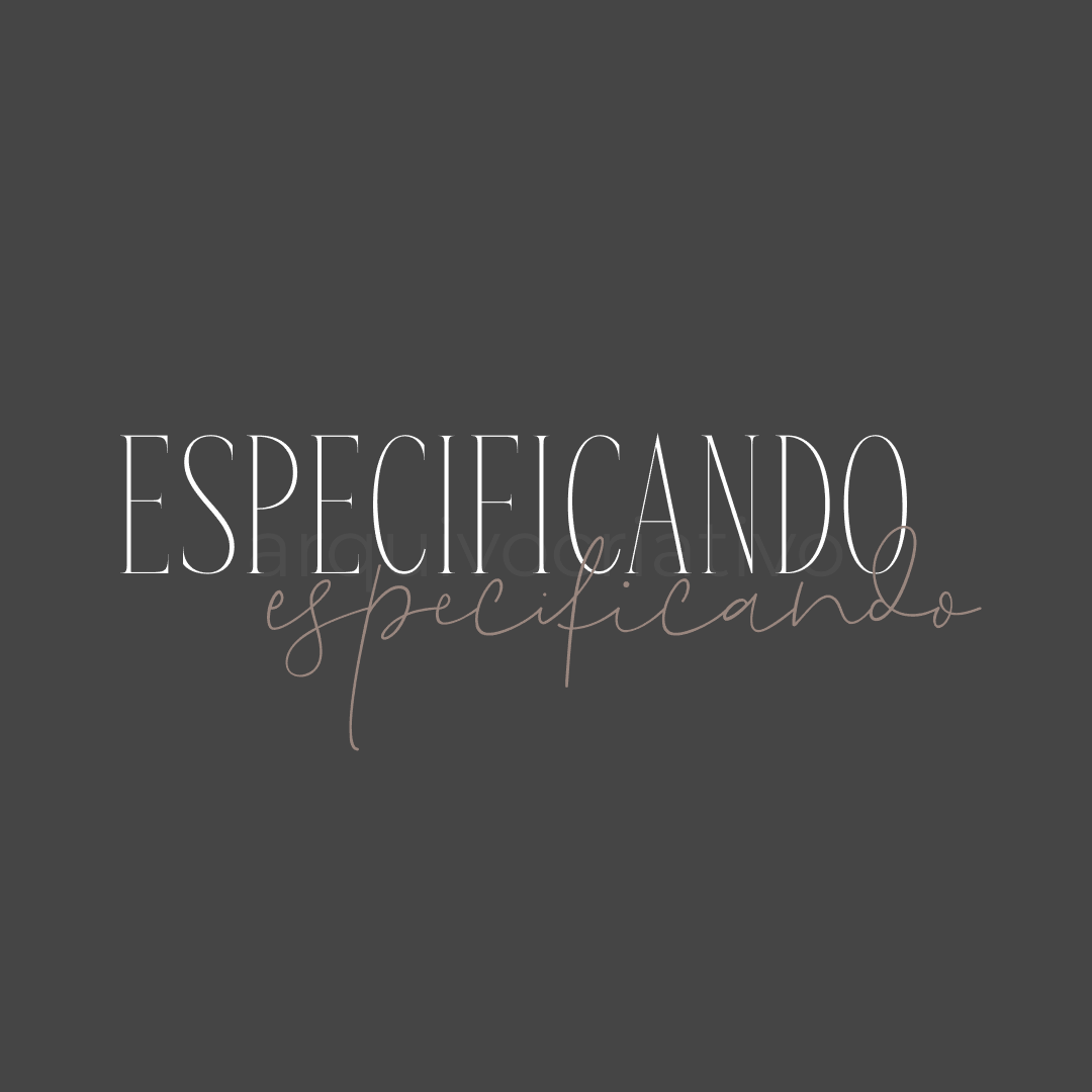 Especificando