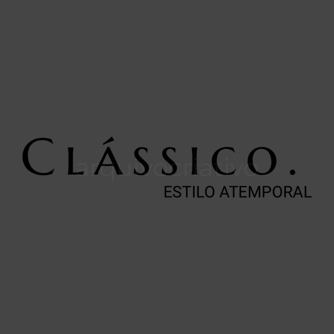 Clássico estilo atemporal (p)