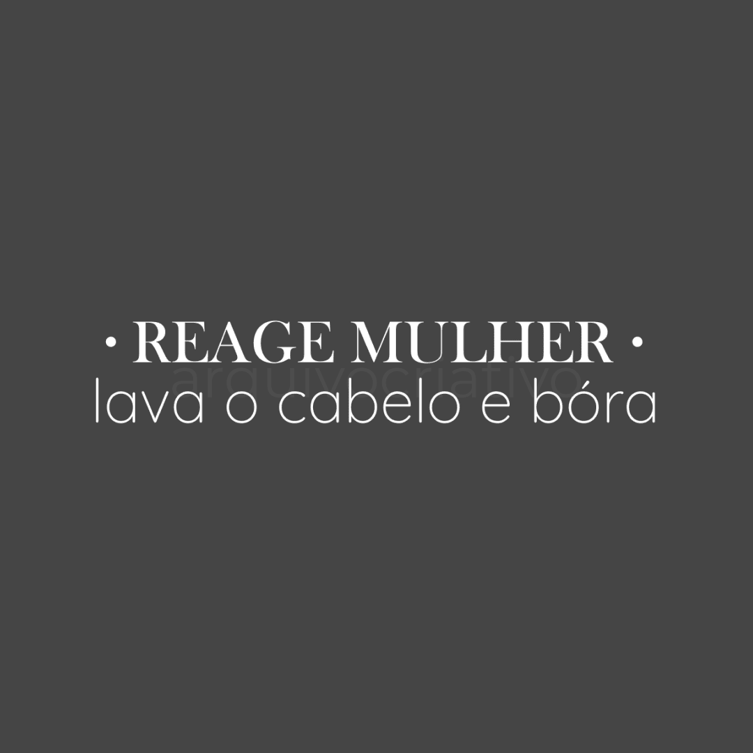 Reage mulher lava o cabelo e bóra
