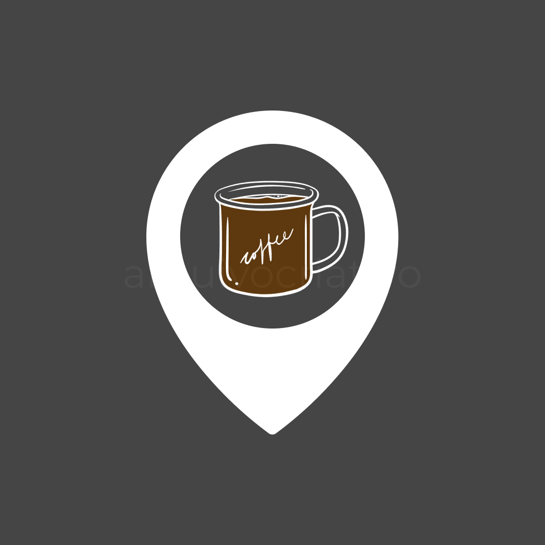 Pin localização café