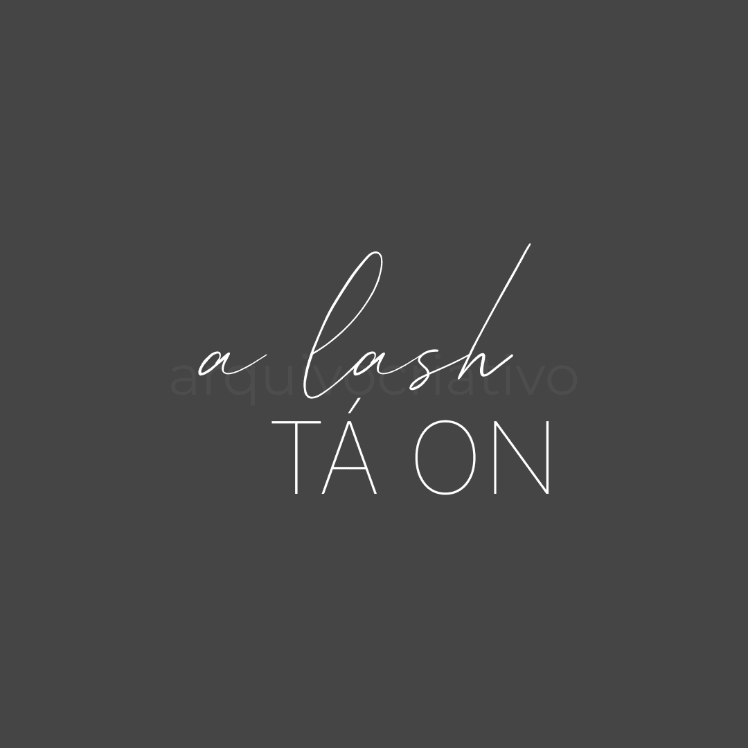 A lash tá on
