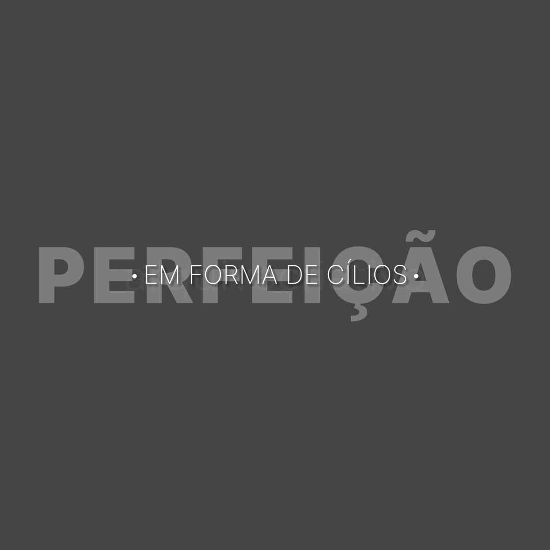 Perfeição em forma de cílios