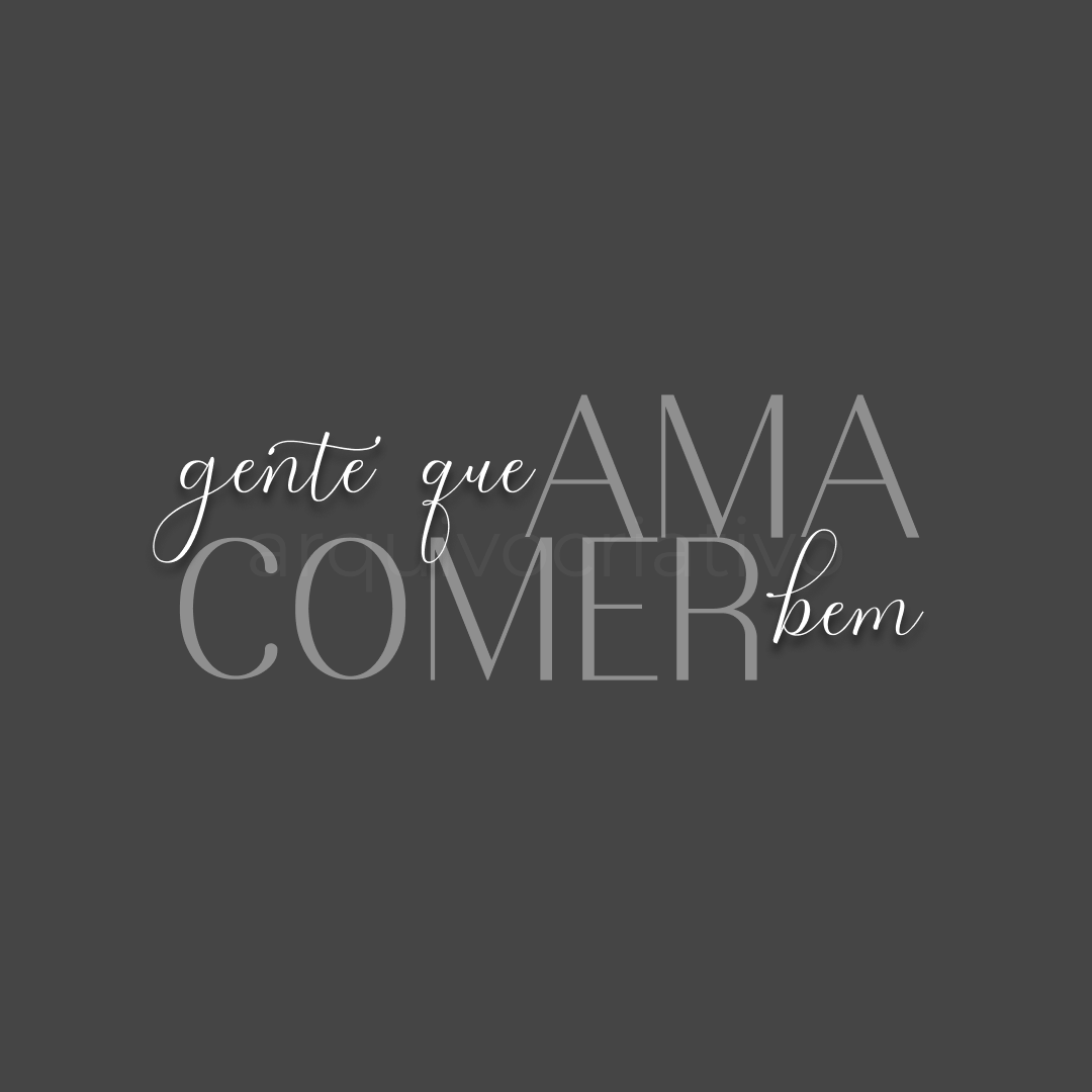 Gente que ama comer bem