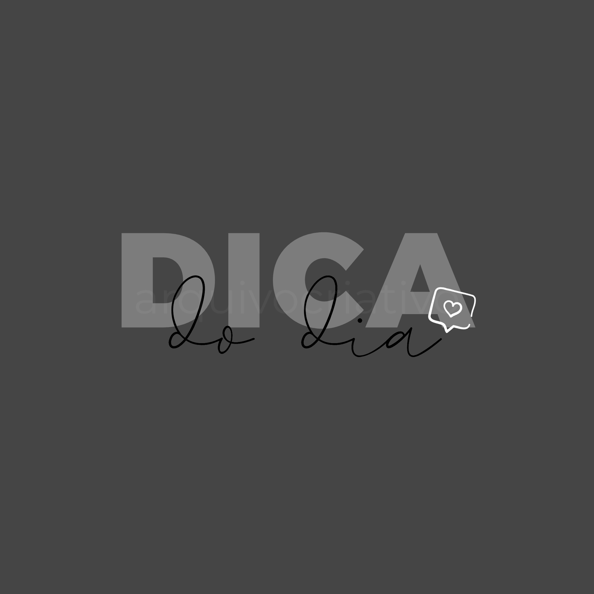 Dica do dia