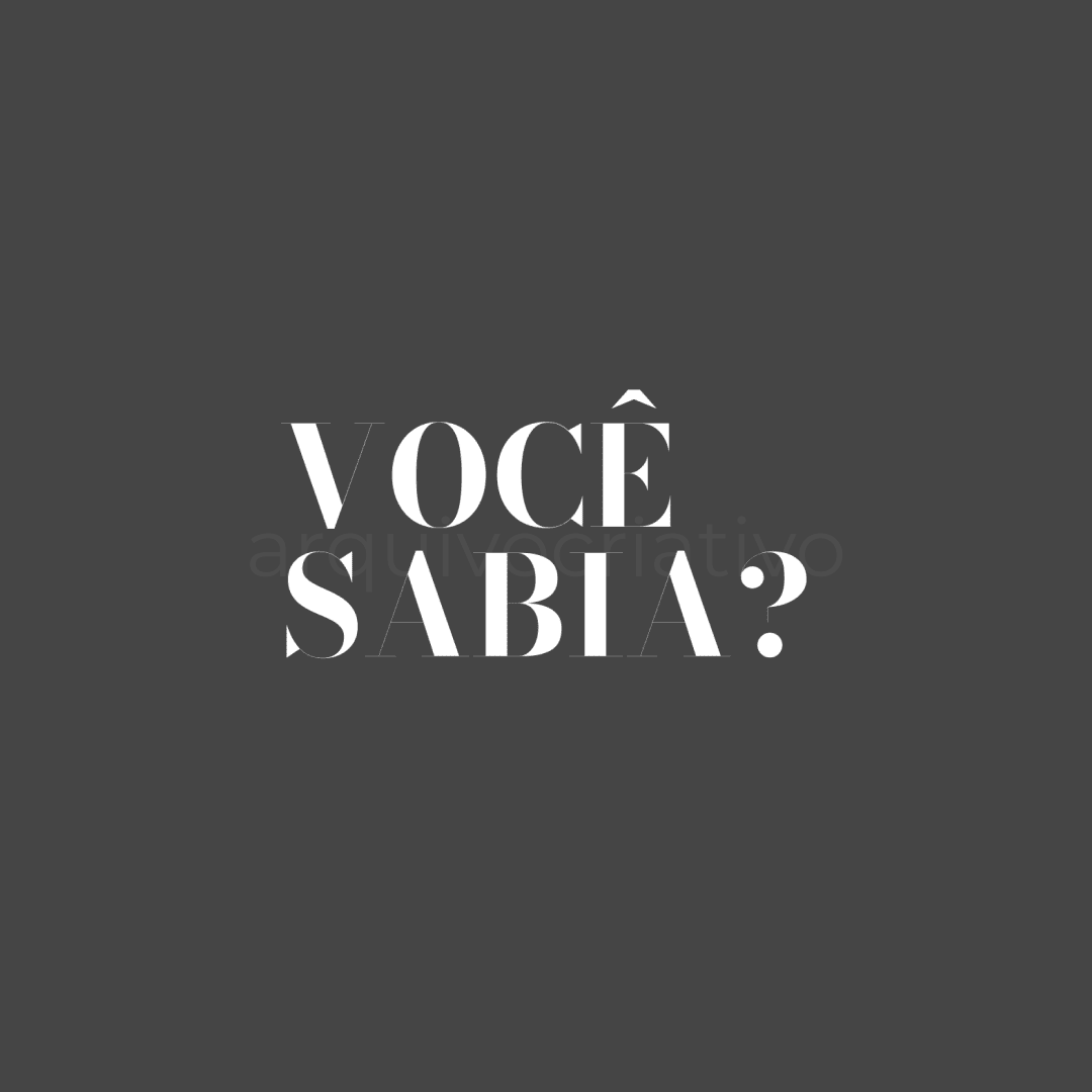 Você sabia_