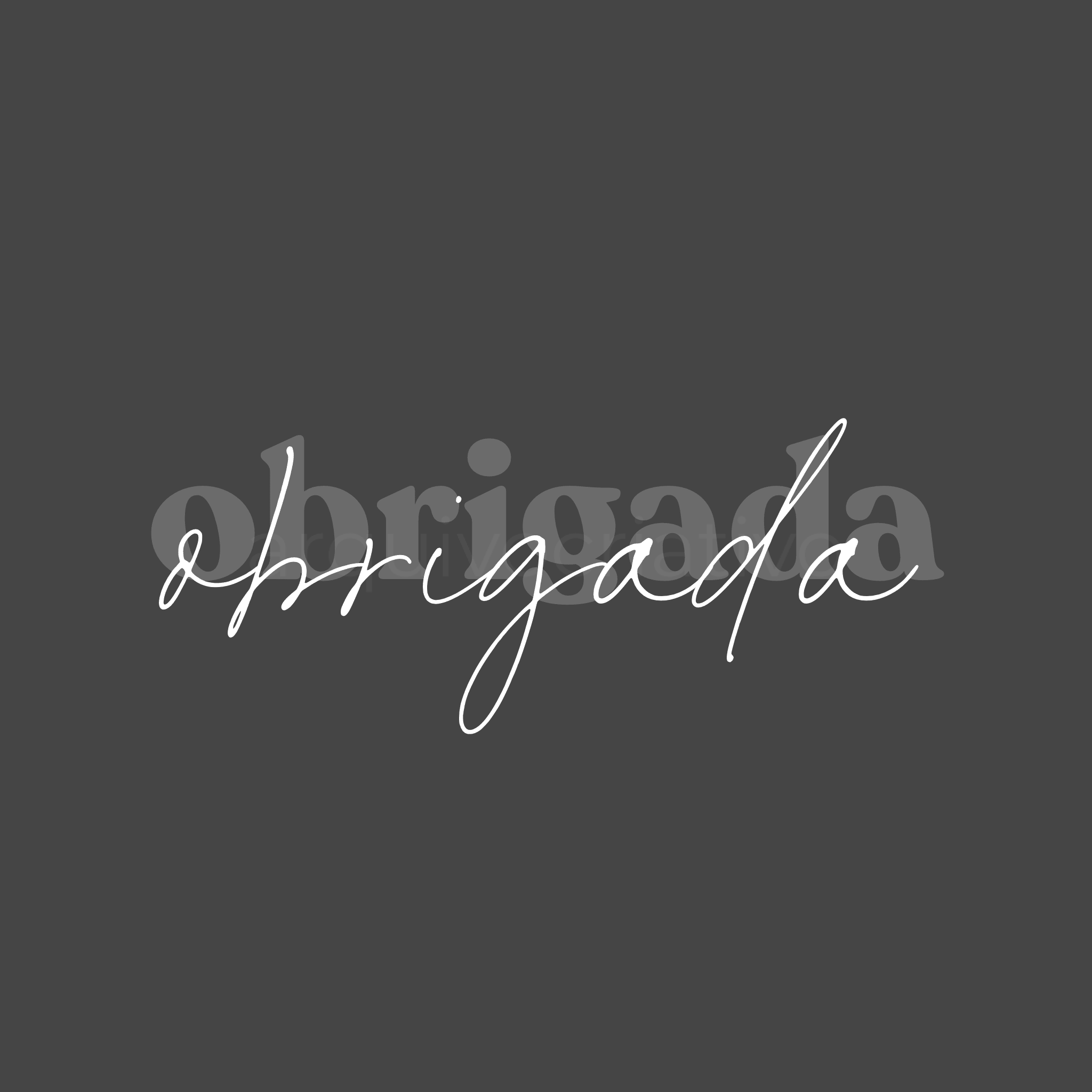 Obrigada (branco)