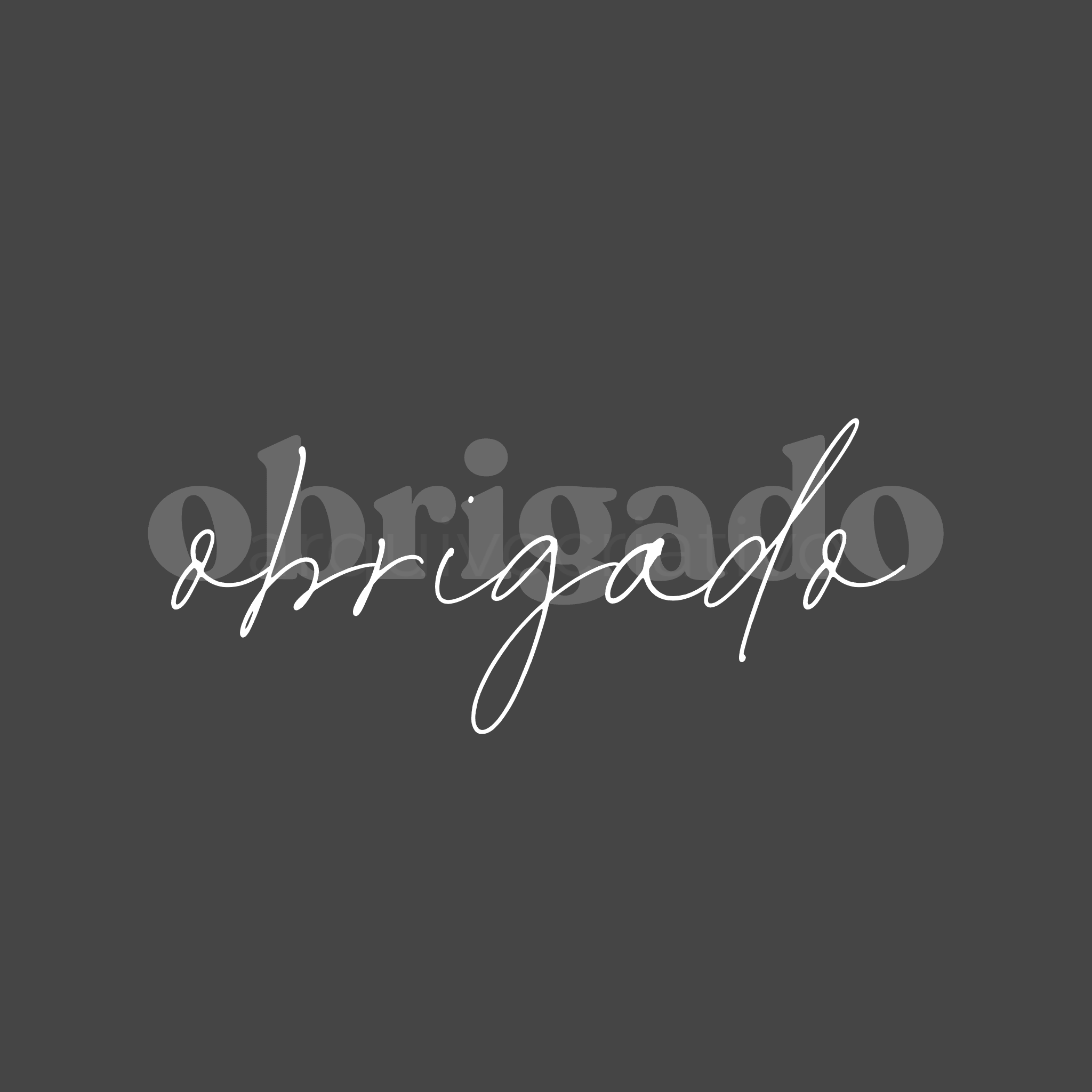 Obrigado (branco)